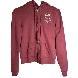 Abercrombie & Fitch‎ A&F Athletic Club zip up hoodie sweatshirt size small
